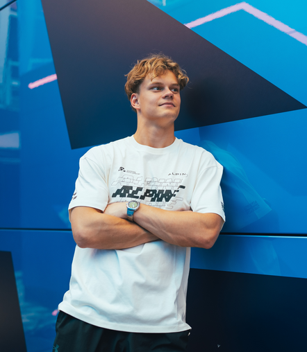 BWT ALPINE FORMULA ONE TEAM SILVERSTONE OVERSIZED T-SHIRT UNISEX - EGRET