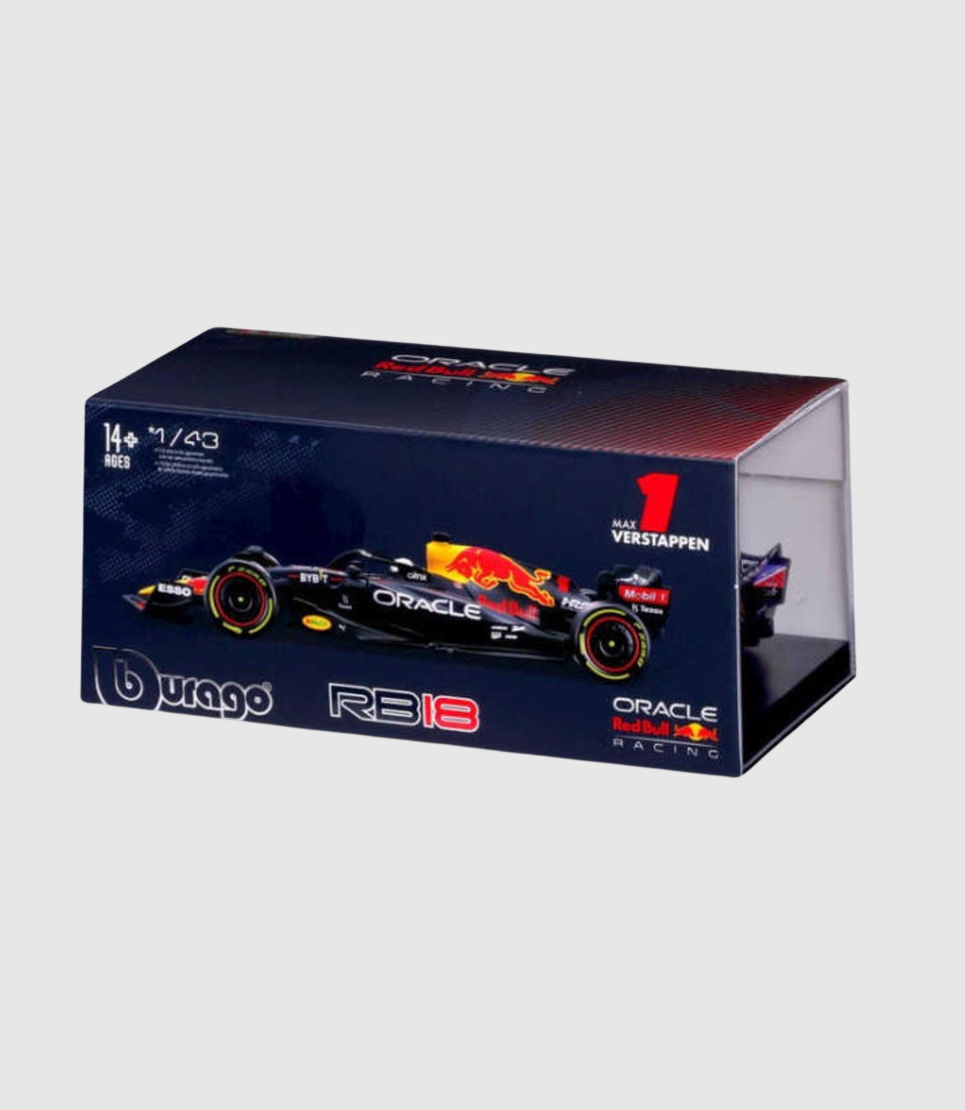 1:43 F1- Red Bull Racing RB18 WITH DRIVER FIGURE - Max Verstappen