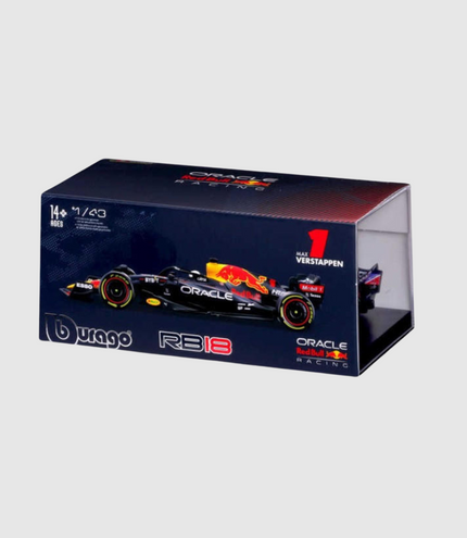 1:43 F1- Red Bull Racing RB18 WITH DRIVER FIGURE - Max Verstappen