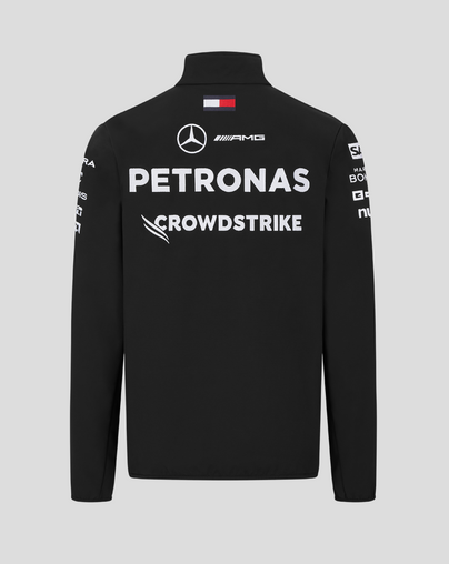 Mens Mercedes-AMG Petronas F1 Official Team Kit Softshell Jacket - Black