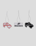 SILVERSTONE CAR AIR FRESHENERS (PACK OF 3)