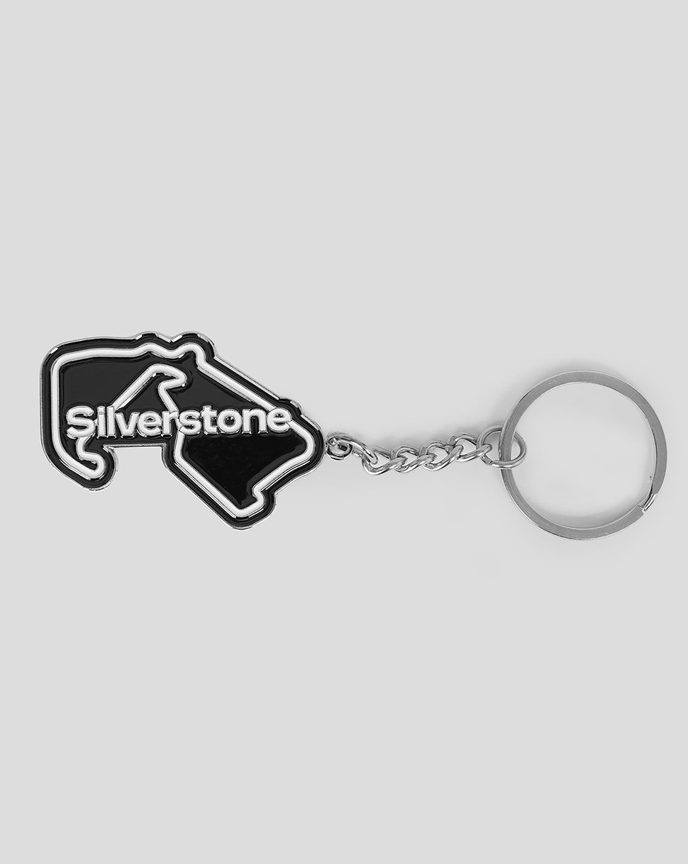 SILVERSTONE CIRCUIT KEYRING - BLACK