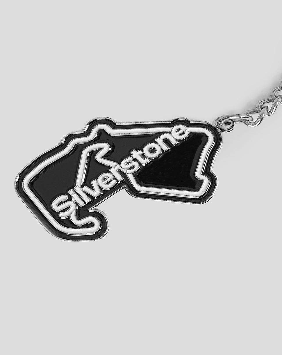 SILVERSTONE CIRCUIT KEYRING - BLACK