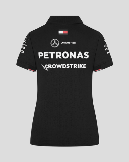 Womens Mercedes-AMG Petronas F1 Official Team Kit Team Polo - Black