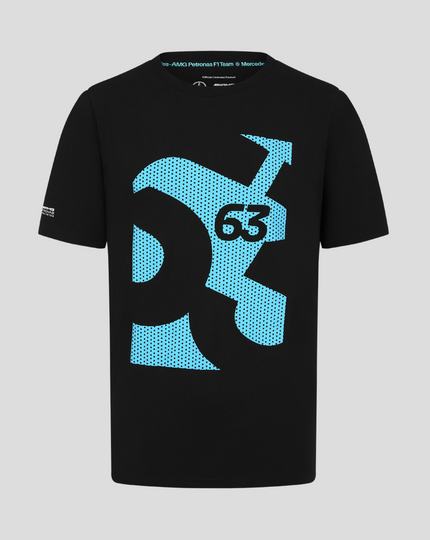 Mens Mercedes-AMG Petronas F1 Fanwear George Russell T-Shirt - Black