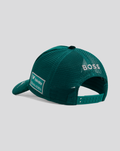 Green Aston Martin Teamwear cap with mesh back BOSS embroidery and Valvoline patch