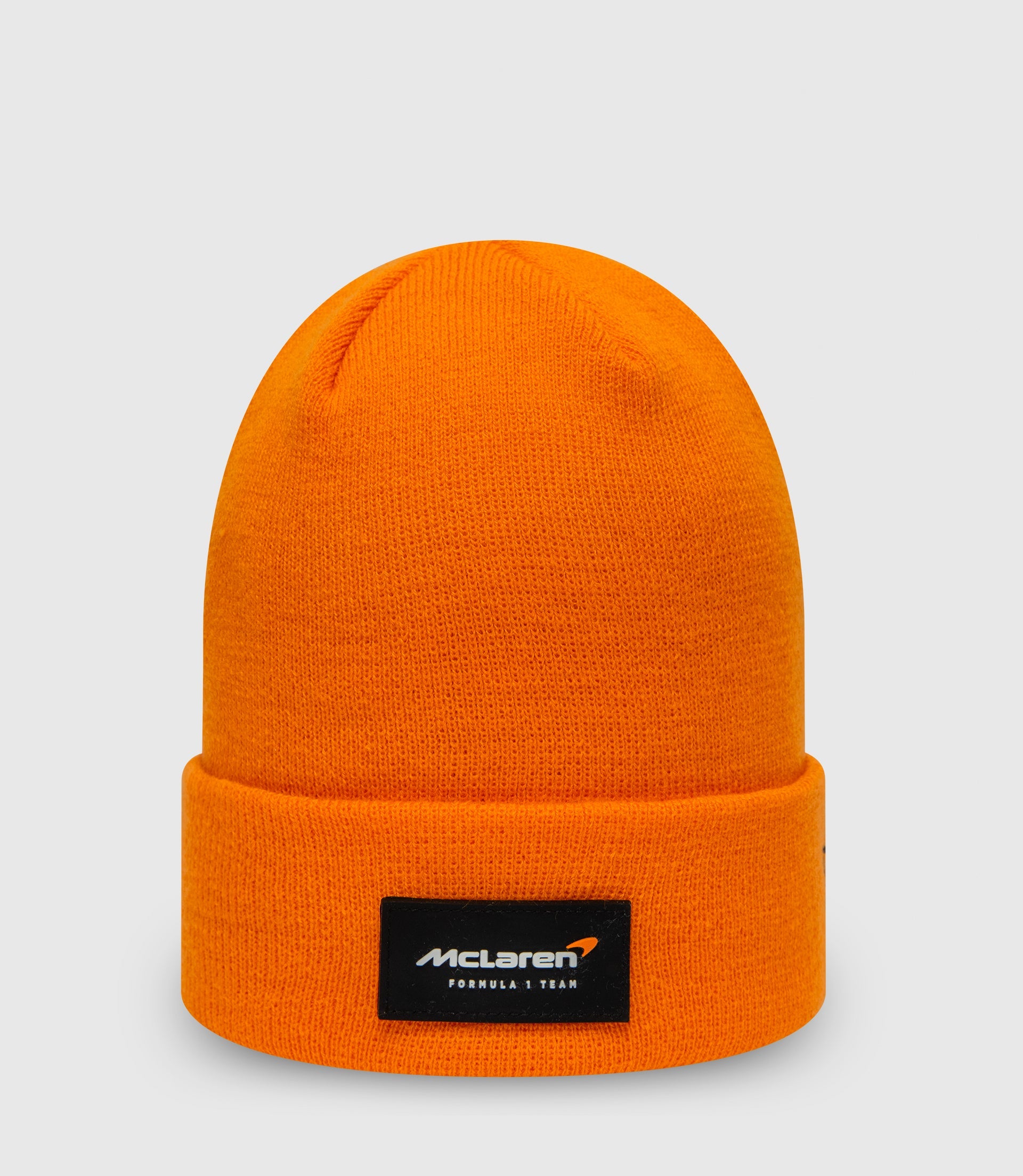 New Era McLaren Racing Essential Cuff Beanie Hat - Papaya