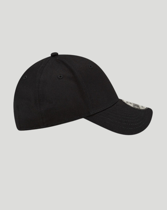 Black New Era Haas Team 9Forty cap with six panel crown and curved brim
