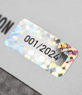 Close-up of the limited edition McLaren poster showing its serial number