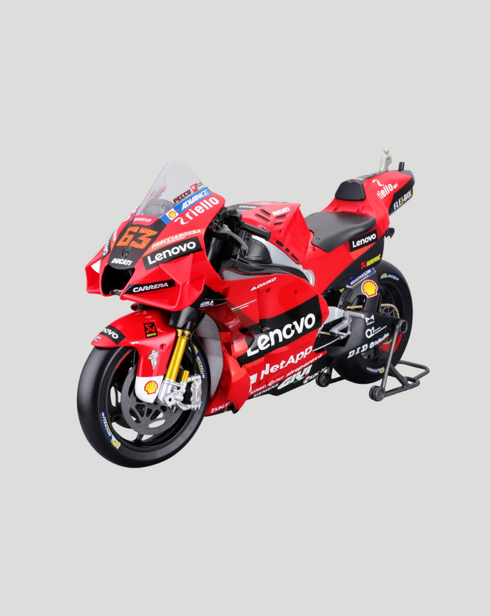 Maisto 63 Ducati Lenovo racing bike model with sponsor decals