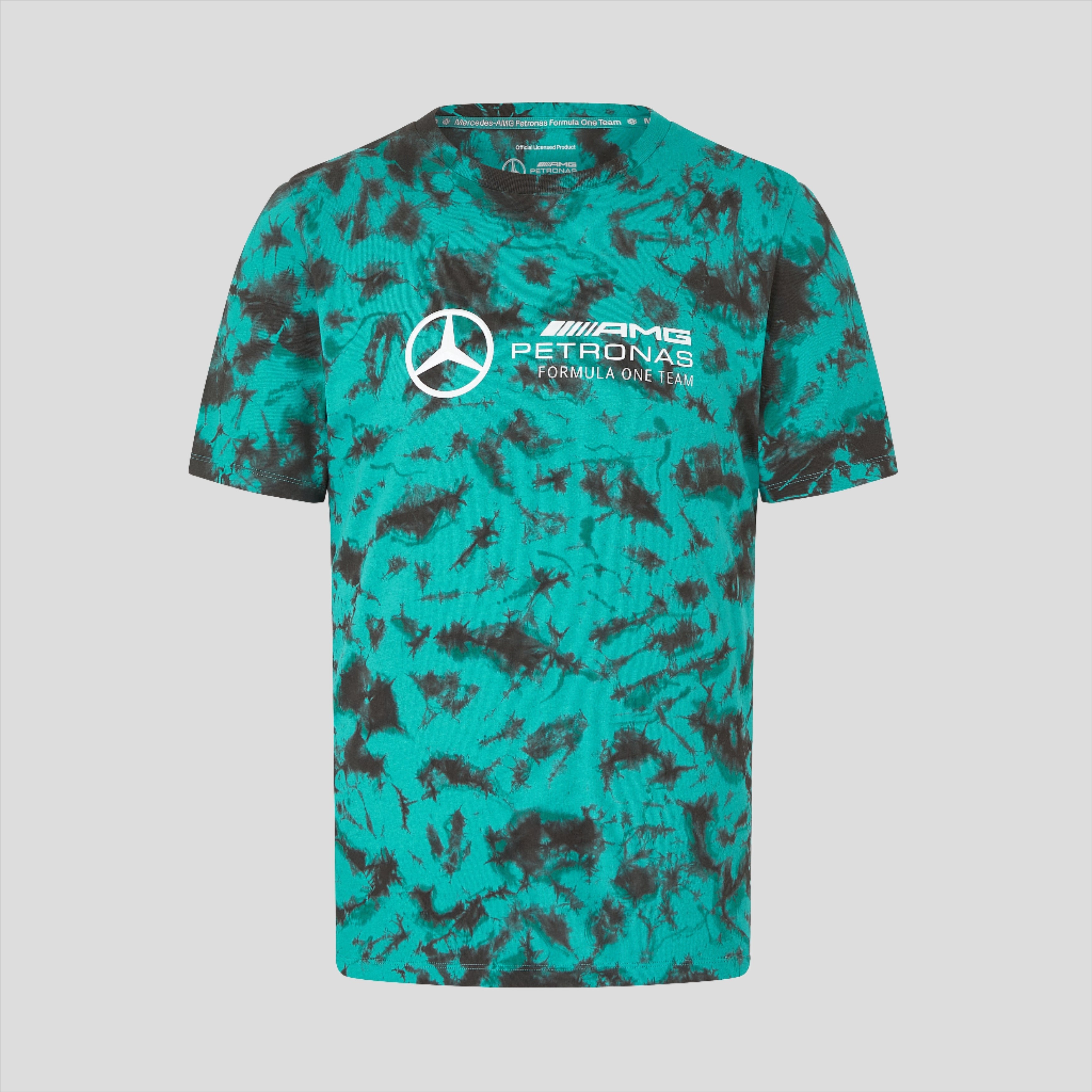 Mens Mercedes-AMG Petronas F1 Fanwear Tie Dye T-Shirt - Multi