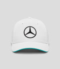 Unisex Mercedes-AMG Petronas F1 Official Team Kit Team Baseball Cap - White