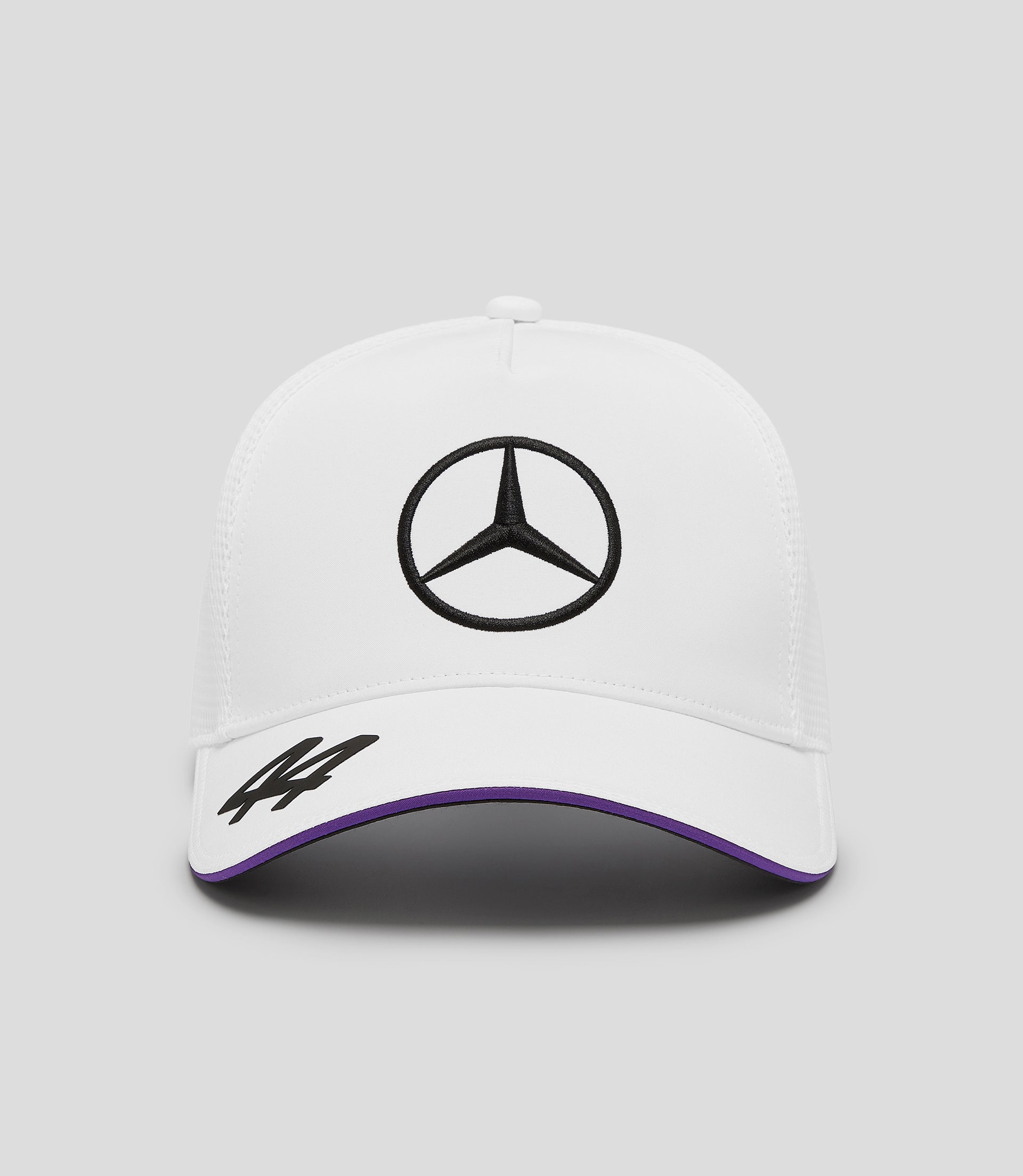 Unisex Mercedes-AMG Petronas F1 Official Team Kit Lewis Hamilton Trucker Cap - White