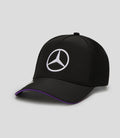 Unisex Mercedes-AMG Petronas F1 Official Team Kit Lewis Hamilton Trucker Cap - Black