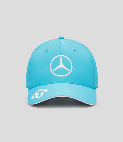 Unisex Mercedes-AMG Petronas F1 Official Team Kit George Russell Driver Cap - Blue