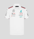 Mens Mercedes-AMG Petronas F1 Official Team Kit Team Polo - White