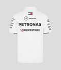 Mens Mercedes-AMG Petronas F1 Official Team Kit Team Polo - White