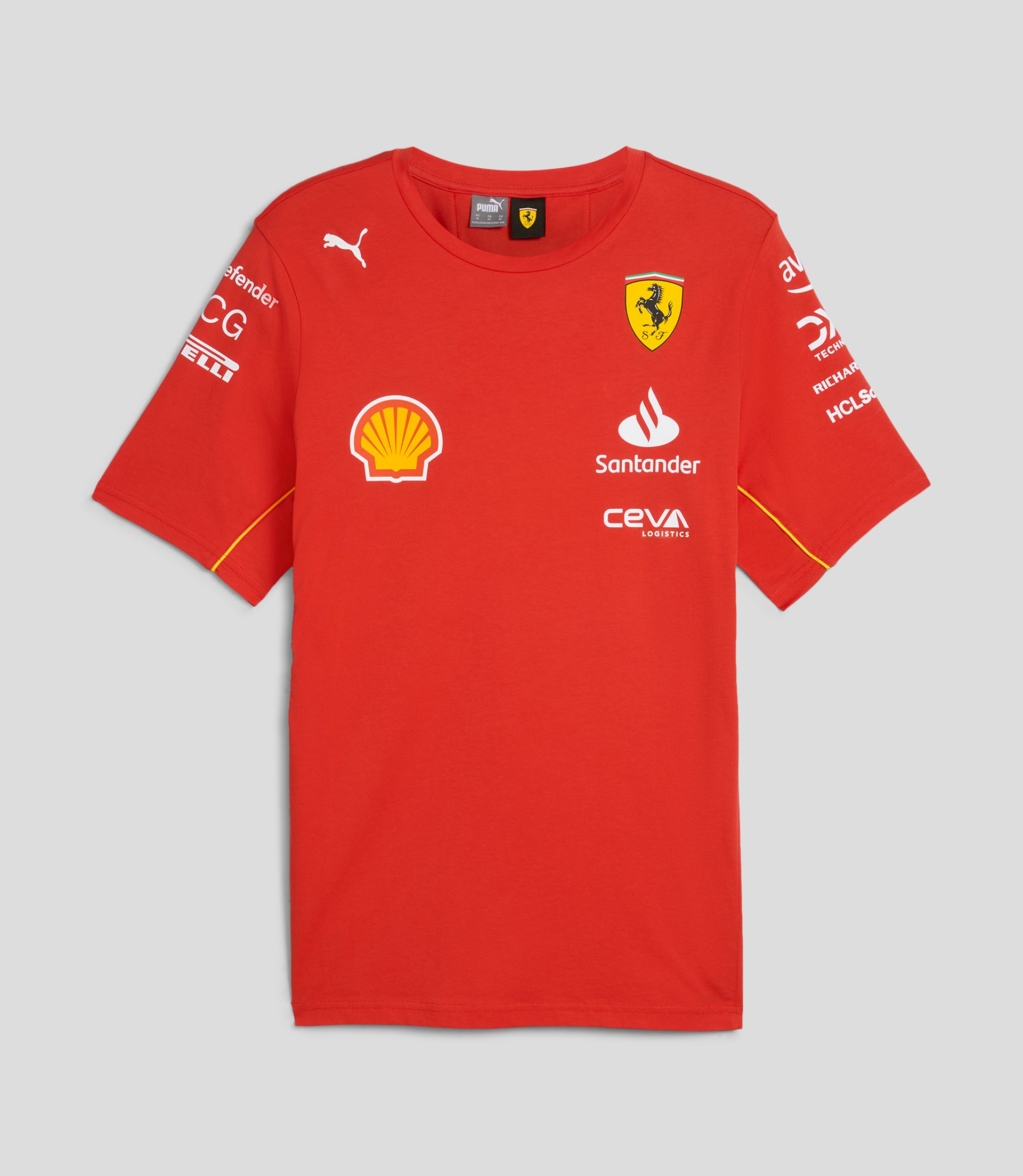 Mens Scuderia Ferrari Official Team Kit Team T-Shirt - Red