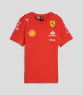 Womens Scuderia Ferrari Official Team Kit Team T-Shirt - Red