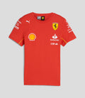 Junior Scuderia Ferrari Official Team Kit Team T-Shirt - Red