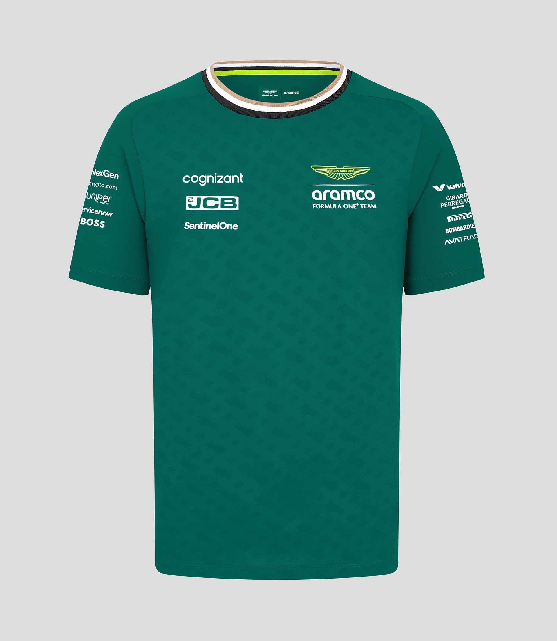 Mens Aston Martin F1 Official Team Kit Team T-Shirt - Green