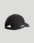 Black Porsche Motorsport cap with curved brim and Mobil 1 logo on the side