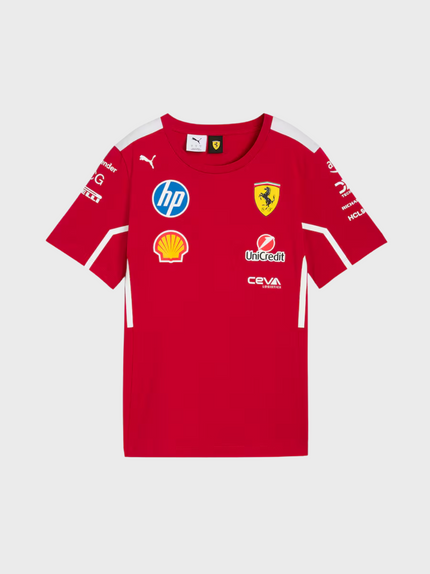 Junior Scuderia Ferrari HP 2025 Official Team T-Shirt