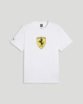 Scuderia Ferrari Men's Big Shield T-Shirt - White