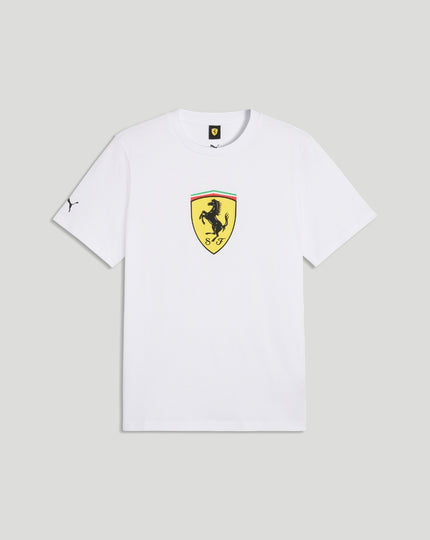 Scuderia Ferrari Men's Big Shield T-Shirt - White