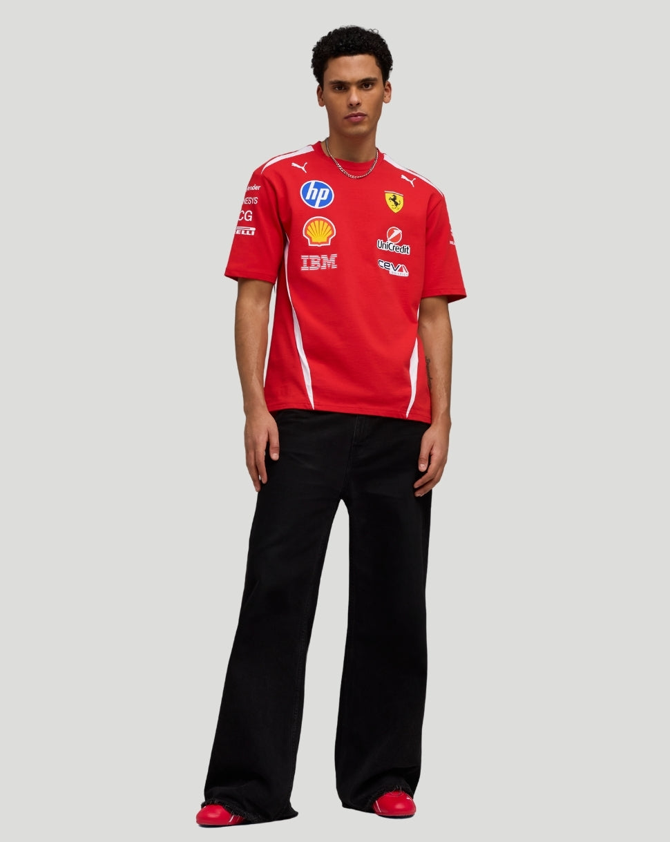 Scuderia Ferrari Men's Team Drivers T-Shirt - Red