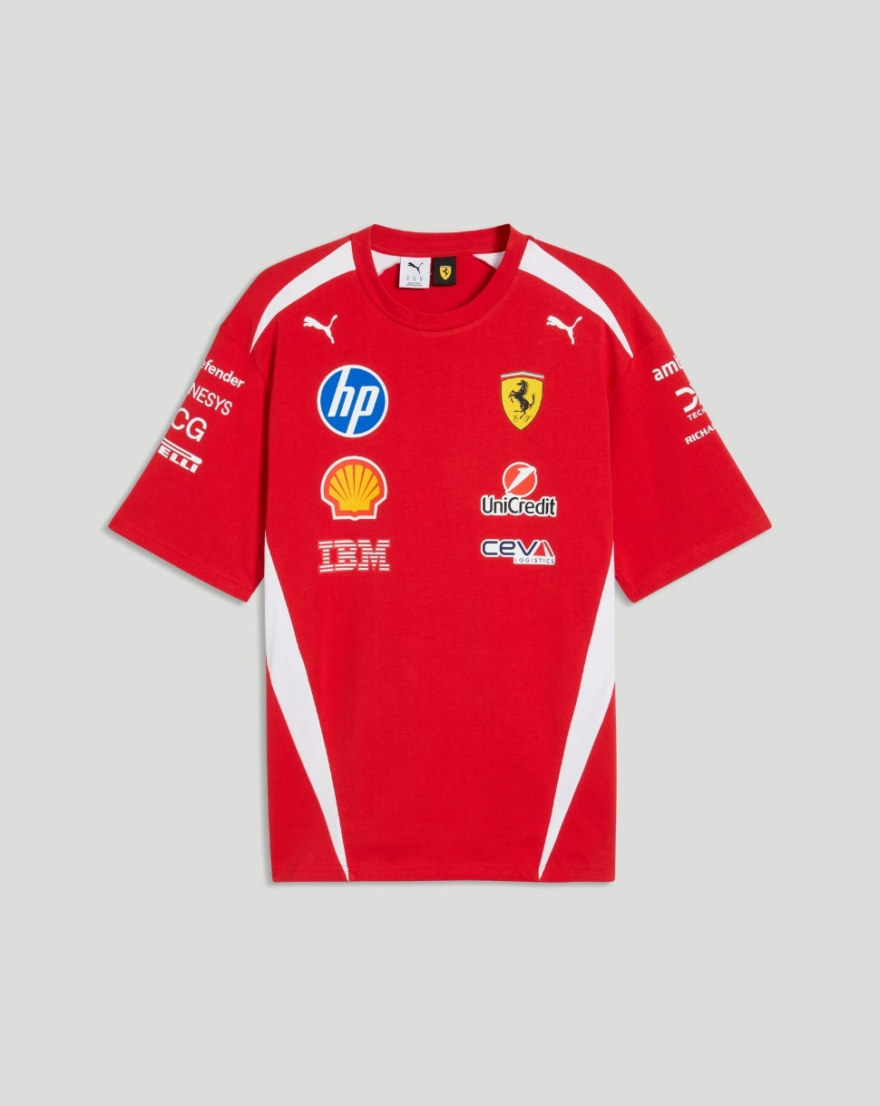 Scuderia Ferrari Men's Team Drivers T-Shirt - Red