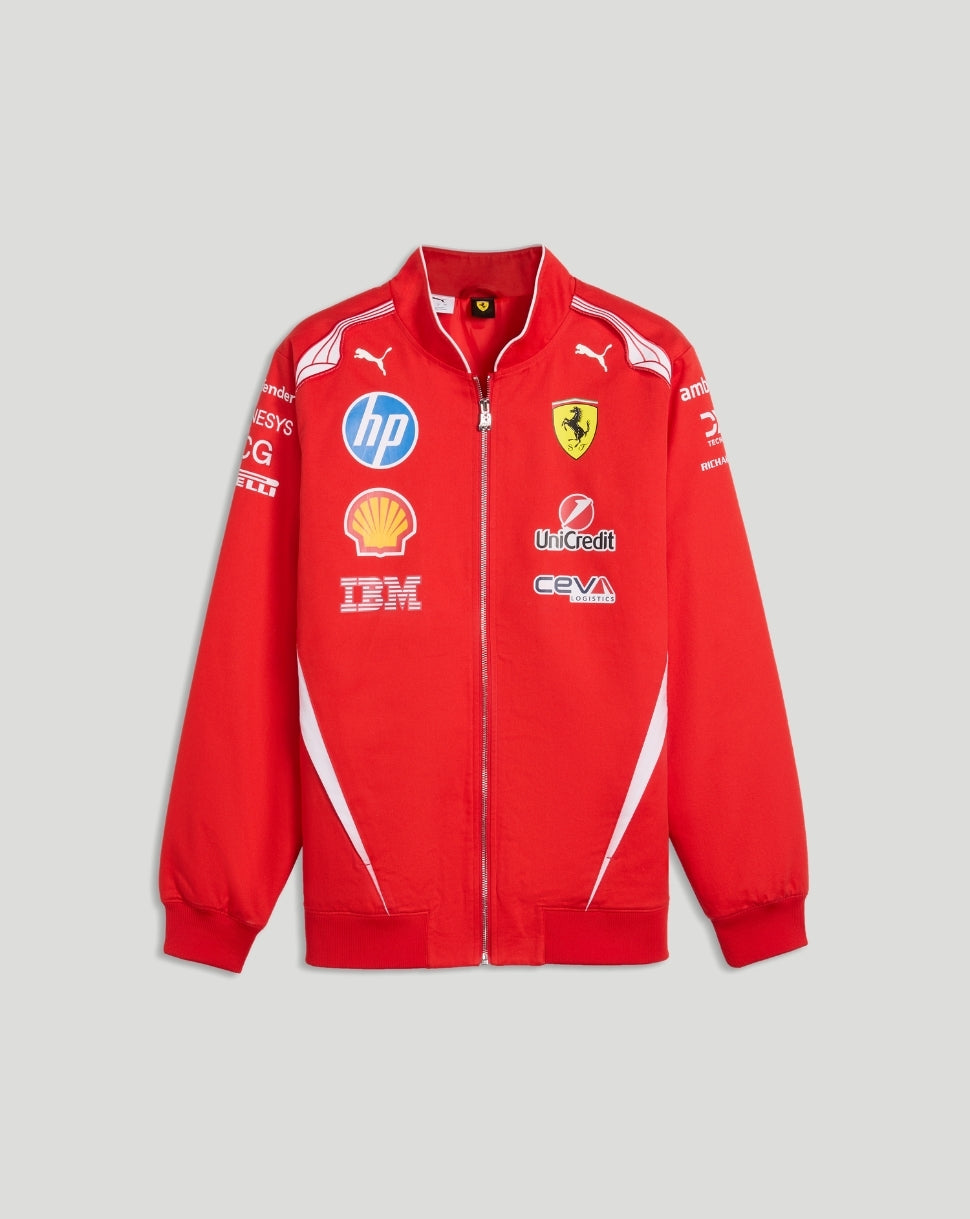 Scuderia Ferrari Men's Team Racing Bomber Jacket - Red