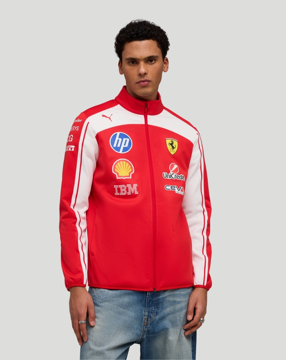Scuderia Ferrari Men's Team Softshell Jacket - Red