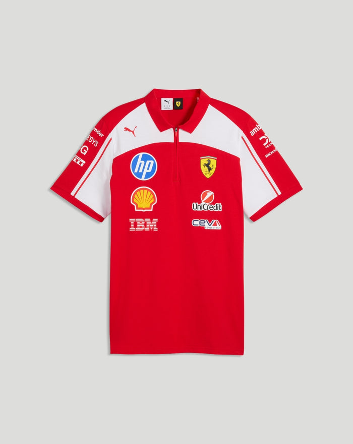 Scuderia Ferrari Men's Team Polo - Red