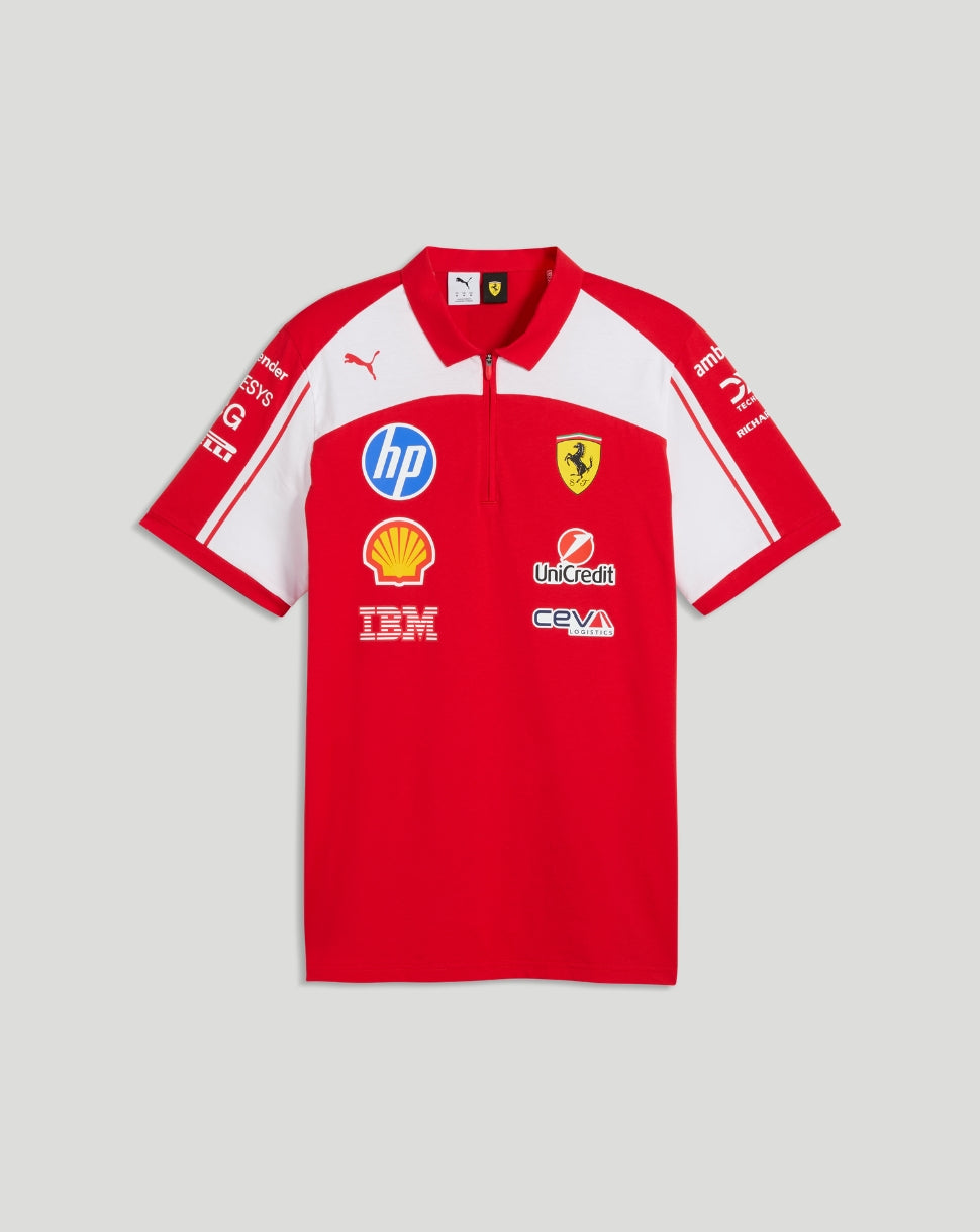 Scuderia Ferrari Men's Team Polo - Red