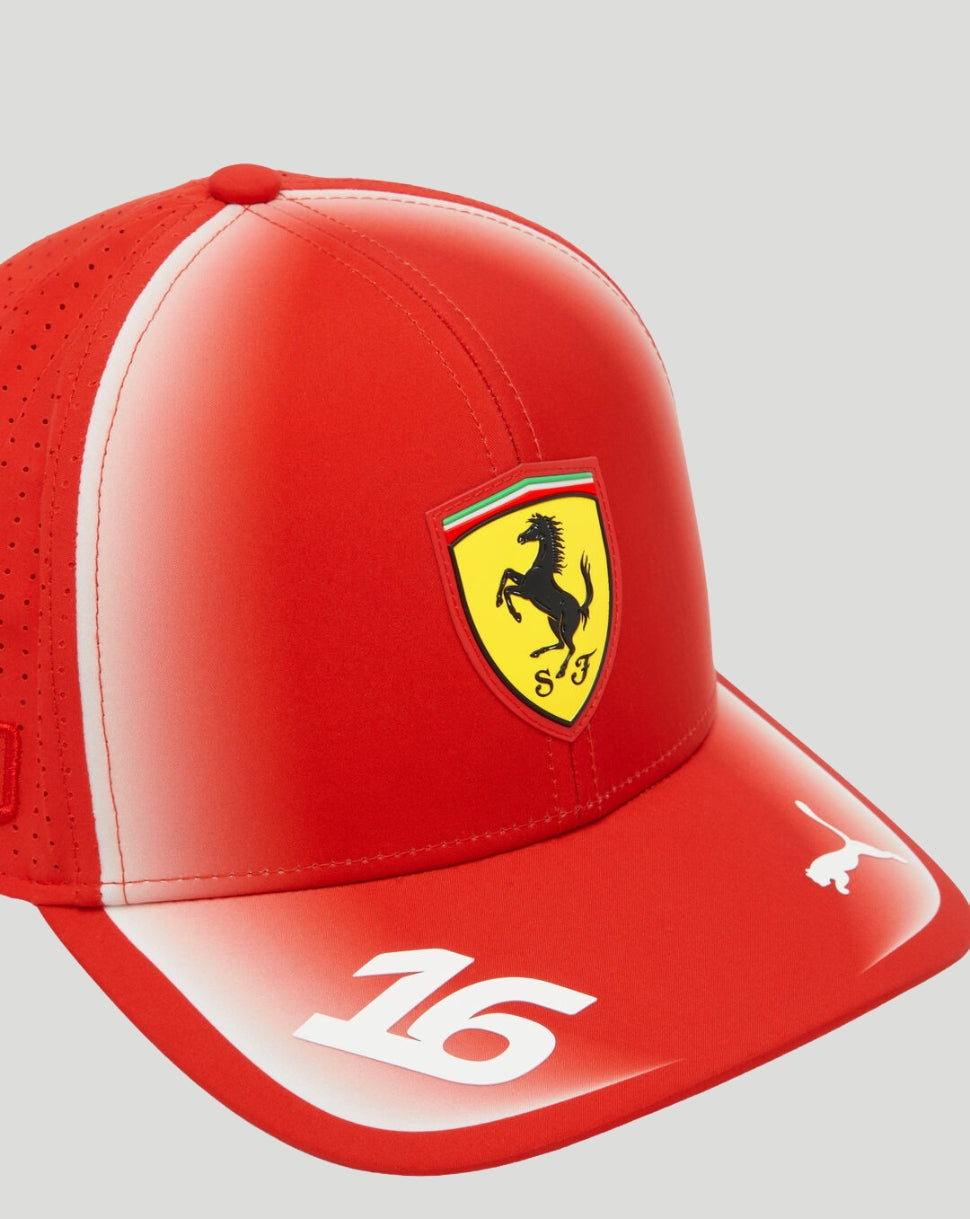 Scuderia Ferrari Junior Team Leclerc Cap - Red