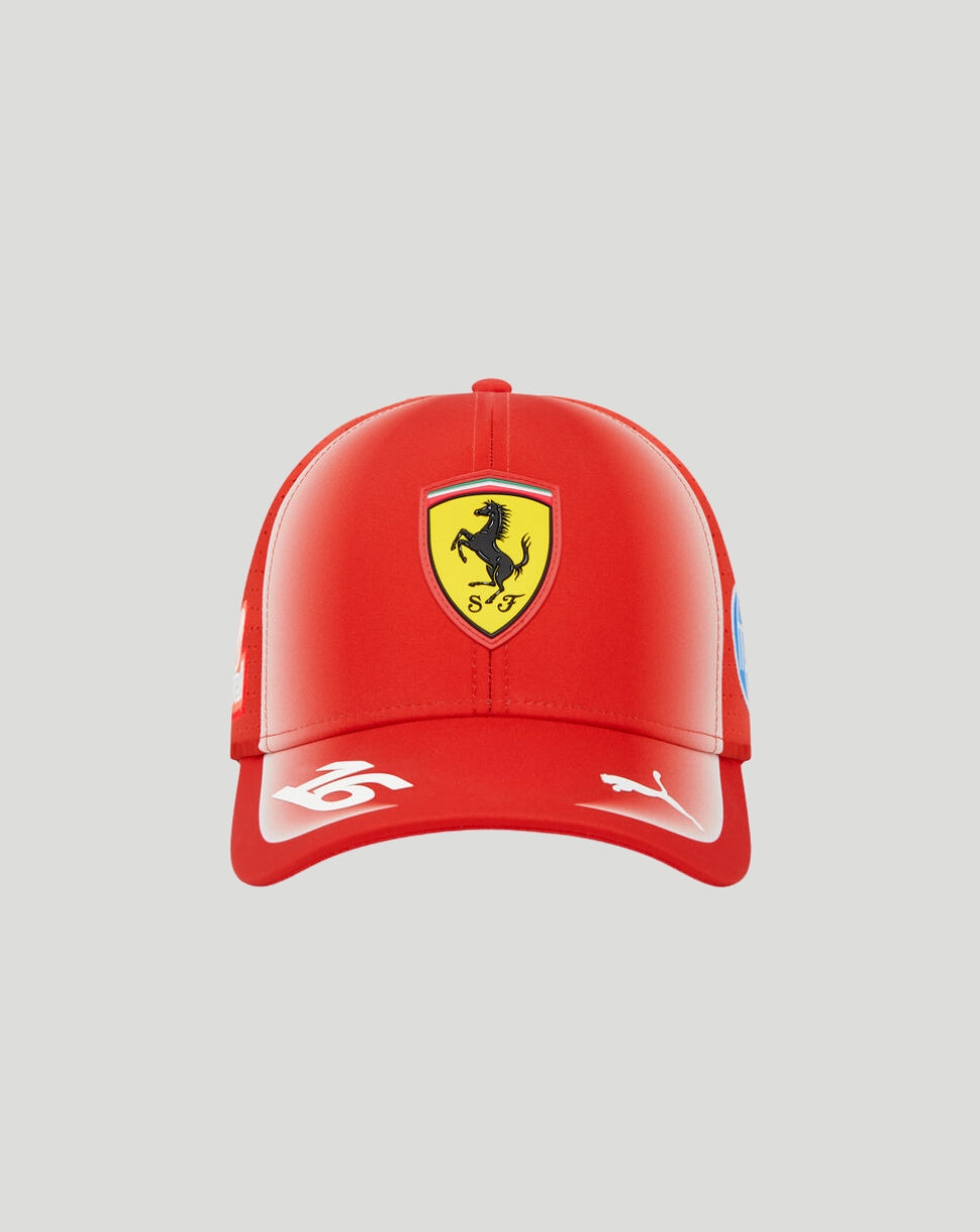 Scuderia Ferrari Junior Team Leclerc Cap - Red