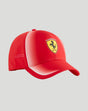 Red junior team cap with Scuderia Ferrari crest on the front.