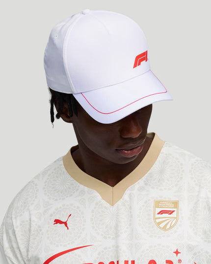 F1 Fanwear Unisex Baseball Cap - White