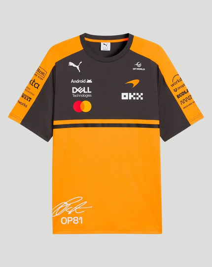 McLaren Men's Team Piastri T-Shirt - Papaya
