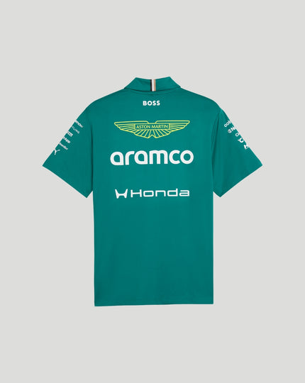 Aston Martin F1 Men's Team Polo - Green