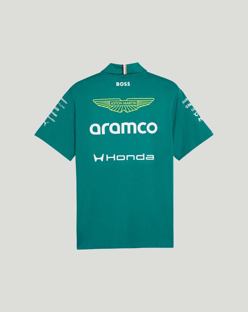 Aston Martin F1 Men's Team Polo - Green