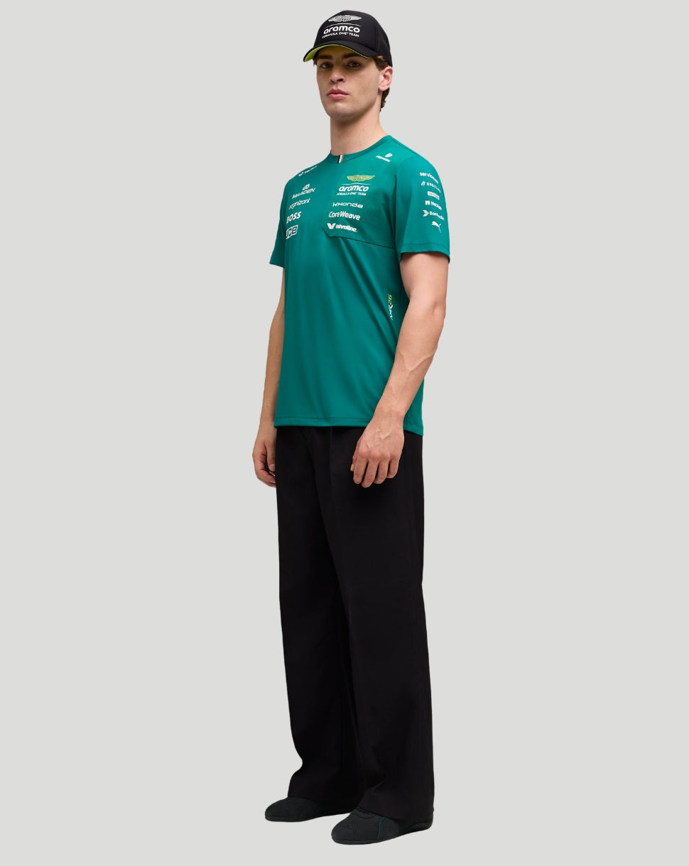 Aston Martin F1 Men's Team T-Shirt - Green