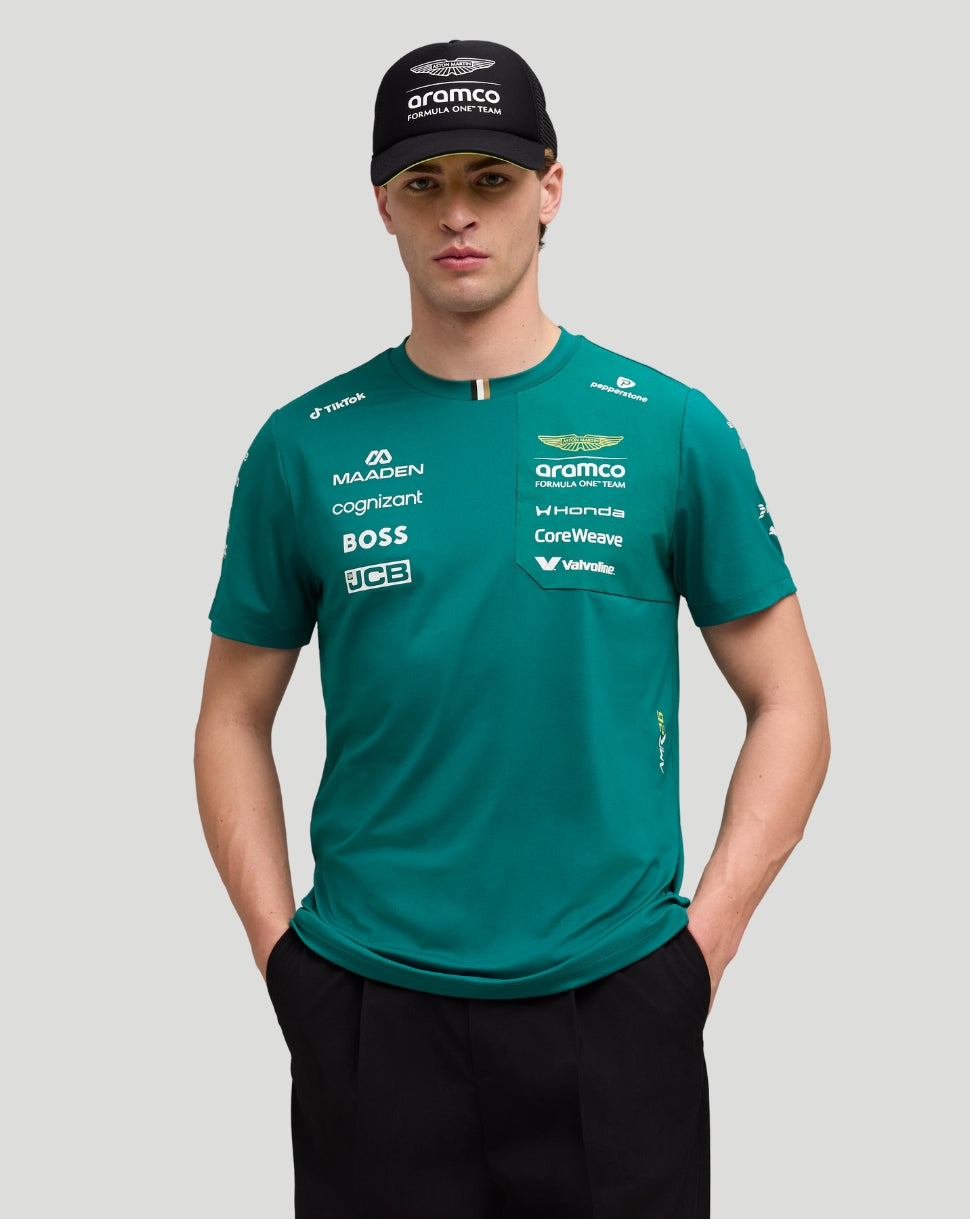 Aston Martin F1 Men's Team T-Shirt - Green