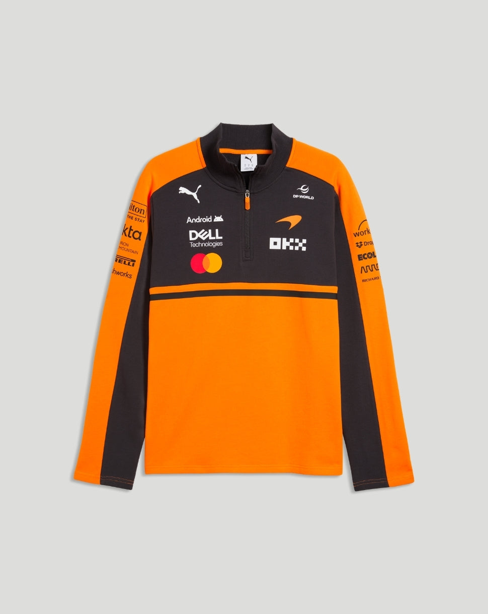 McLaren Men's Team Half-Zip Sweat - Papaya