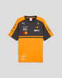 McLaren Norris T shirt Papaya in orange and charcoal with team logos and LN1 signature