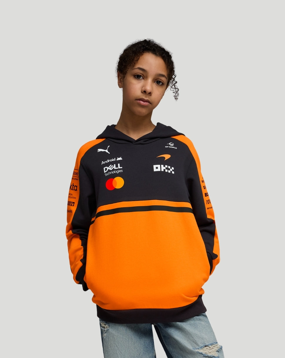 McLaren Junior Team Hoodie - Papaya