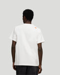 Back view of white McLaren Norris Core T Shirt with a small orange logo on the upper back near the shoulder