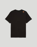 Back view of black McLaren Norris Core T Shirt with small orange logo at the shoulder