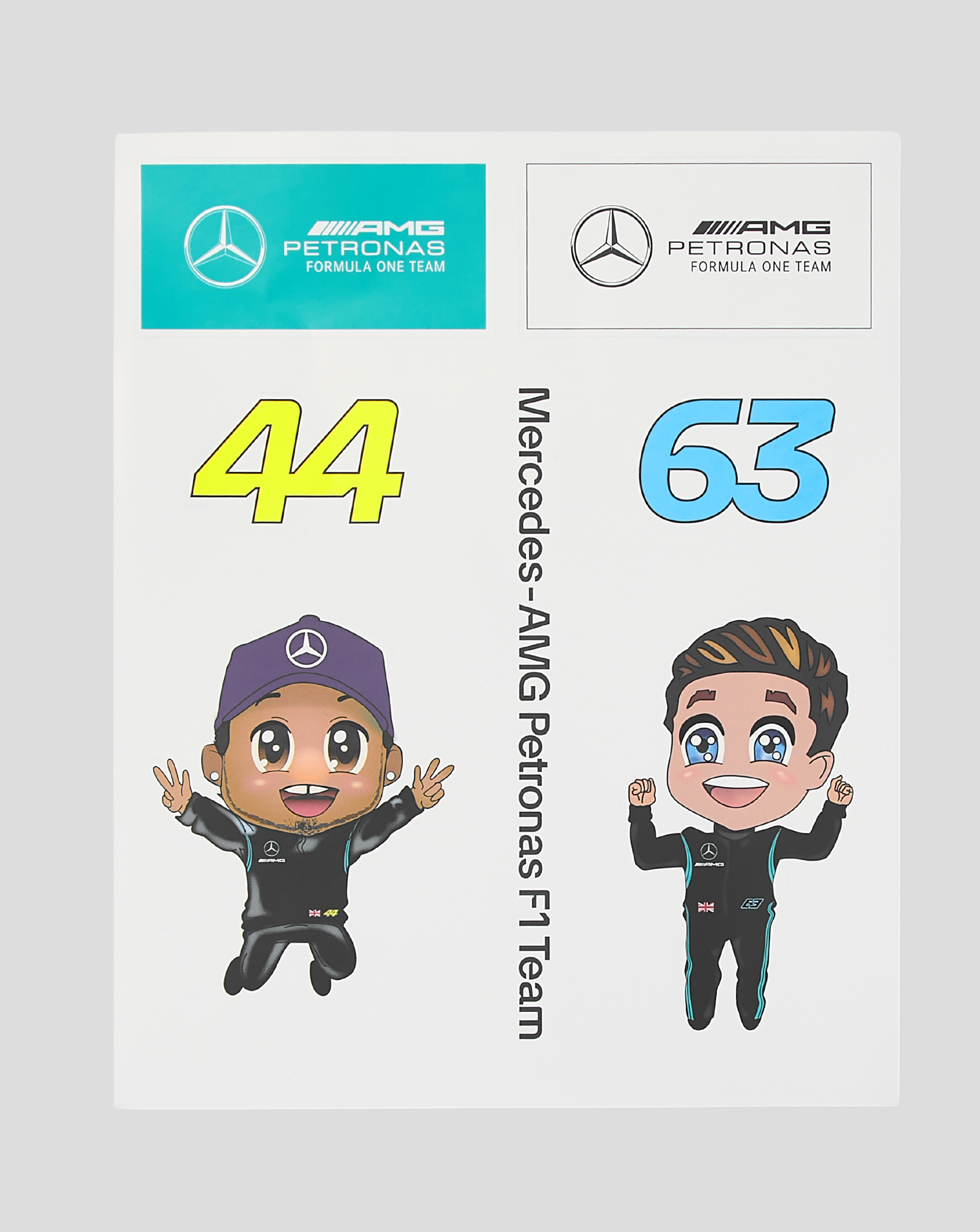 Mercedes-AMG Petronas F1 Fanwear Pack Of Stickers